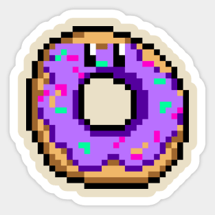 Pixel Donut Sticker